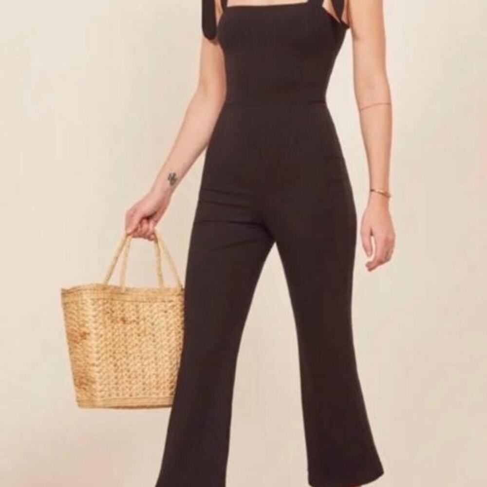 Reformation wesley ribbed jumpsuit
